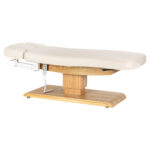 SPA-Liege Sillon Relax cremefarben mit hellbraunem Untergestell – Bild 3