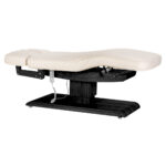 SPA-Liege Sillon Relax cremefarben mit schwarzem Untergestell – Bild 2