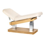 SPA-Liege Sillon Comfort cremefarben mit hellbraunem Untergestell – Bild 2