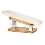 SPA-Liege Sillon Comfort cremefarben mit hellbraunem Untergestell – Bild 3